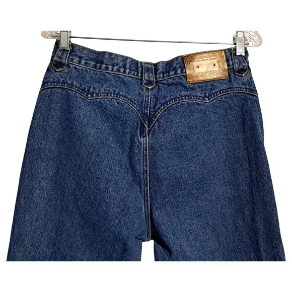 Lawman Western Womens Denim Jeans Size 15 100% Cotton High Rise Straight Leg Vin - Picture 6 of 7
